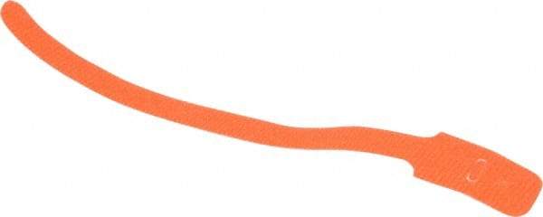 SpeedTech - 8" Long Orange Nylon & Polyethylene Hook & Loop Strap - 40 Lb Tensile Strength - Industrial Tool & Supply