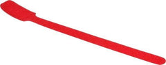 SpeedTech - 8" Long Red Nylon & Polyethylene Hook & Loop Strap - 40 Lb Tensile Strength - Industrial Tool & Supply