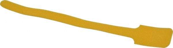 SpeedTech - 8" Long Yellow Nylon & Polyethylene Hook & Loop Strap - 40 Lb Tensile Strength - Industrial Tool & Supply