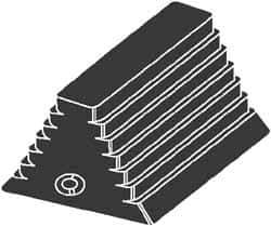 NMC - 10" Wide x 6" High x 8" Deep, Rubber Wheel Chock - Industrial Tool & Supply
