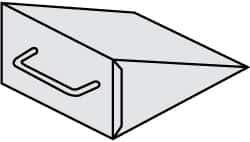 NMC - 10" Wide x 6" High x 8" Deep, Steel Wheel Chock - Industrial Tool & Supply