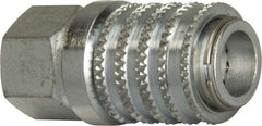 Enerpac - 1/4-18 NPT 18-8 Stainless Steel Hydraulic Hose Regular-Flow Female Coupler - 10,000 psi - Industrial Tool & Supply