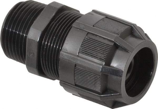 Thomas & Betts - 1/8 to 3/8" Cable Capacity, Liquidtight, Straight Strain Relief Cord Grip - 3/4 NPT Thread, 2-3/16" Long, Nylon - Industrial Tool & Supply
