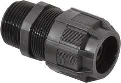 Thomas & Betts - 1/8 to 3/8" Cable Capacity, Liquidtight, Straight Strain Relief Cord Grip - 3/4 NPT Thread, 2-3/16" Long, Nylon - Industrial Tool & Supply