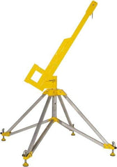 Gemtor - Confined Space Entry & Retrieval Bases & Booms Type: Portable Quadpod w/Rotating Boom Maximum Height (Inch): 90 - Industrial Tool & Supply