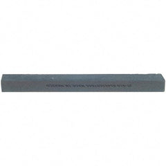 Norton - 10" Long x 1-1/4" Wide x 3/4" Thick, Silicon Carbide Sharpening Stone - Flat, Medium Grade - Industrial Tool & Supply