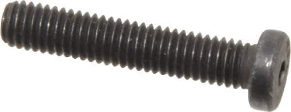 Value Collection - #10-32 UNF Hex Socket Drive, Low Socket Cap Screw - Alloy Steel, Black Oxide Finish, Fully Threaded, 1" Length Under Head - Industrial Tool & Supply