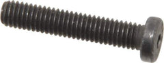 Value Collection - #10-32 UNF Hex Socket Drive, Low Socket Cap Screw - Alloy Steel, Black Oxide Finish, Fully Threaded, 1" Length Under Head - Industrial Tool & Supply