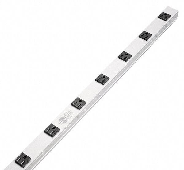 Tripp-Lite - 12 Outlets, 120 Volts, 15 Amps, 15' Cord, Power Outlet Strip - Raceway Mount, 5-15P NEMA Configuration, 36" Strip, cUL Listed, UL1363 - Industrial Tool & Supply