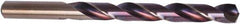 Precision Twist Drill - 25/64" 135° High Speed Steel Jobber Drill - Purple/Bronze Finish, Right Hand Cut, 5-1/8" OAL, Split Point - Industrial Tool & Supply