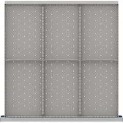 LISTA - 6-Compartment Drawer Divider Layout for 3.15" High Drawers - Industrial Tool & Supply