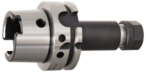 Kennametal - 1.02mm to 16mm Capacity, 100mm Projection, HSK80 Hollow Taper, ER25 Collet Chuck - 140mm OAL - Exact Industrial Supply