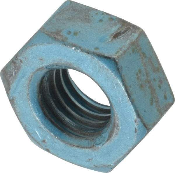 Value Collection - M10x1.50 Metric Coarse Steel Right Hand Hex Nut - 17mm Across Flats, 8mm High, Metric Blue Finish - Industrial Tool & Supply