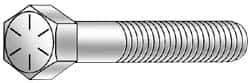 Armor Coat - 3/8-16 UNC, 2-3/4" Length Under Head Hex Head Cap Screw - Partially Threaded, Grade 8 Steel, 9/16" Hex - Industrial Tool & Supply