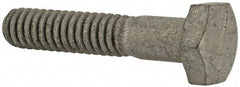 Armor Coat - 1/4-20 UNC, 1-1/4" Length Under Head Hex Head Cap Screw - Partially Threaded, Grade 8 Steel, 7/16" Hex - Industrial Tool & Supply