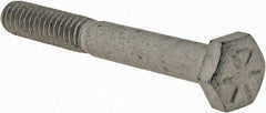 Armor Coat - 1/4-20 UNC, 2" Length Under Head Hex Head Cap Screw - Partially Threaded, Grade 8 Steel, 7/16" Hex - Industrial Tool & Supply
