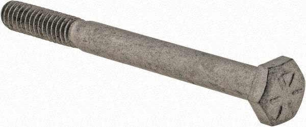 Armor Coat - 1/4-20 UNC, 2-3/4" Length Under Head Hex Head Cap Screw - Partially Threaded, Grade 8 Steel, 7/16" Hex - Industrial Tool & Supply