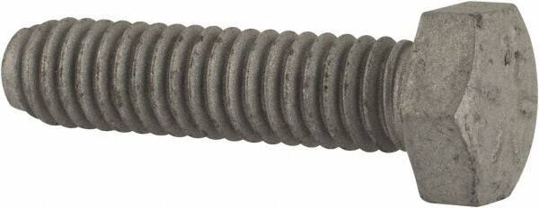 Armor Coat - 5/16-18 UNC, 1-1/4" Length Under Head Hex Head Cap Screw - Fully Threaded, Grade 8 Steel, 1/2" Hex - Industrial Tool & Supply