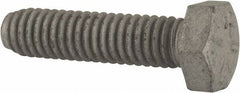 Armor Coat - 5/16-18 UNC, 1-1/4" Length Under Head Hex Head Cap Screw - Fully Threaded, Grade 8 Steel, 1/2" Hex - Industrial Tool & Supply