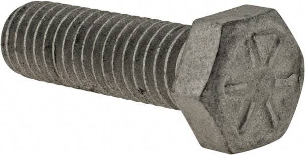 Armor Coat - 3/8-16 UNC, 1-1/4" Length Under Head Hex Head Cap Screw - Fully Threaded, Grade 8 Steel, 9/16" Hex - Industrial Tool & Supply