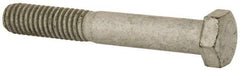 Armor Coat - 3/8-16 UNC, 2-1/2" Length Under Head Hex Head Cap Screw - Partially Threaded, Grade 8 Steel, 9/16" Hex - Industrial Tool & Supply
