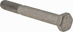 Armor Coat - 3/8-16 UNC, 3" Length Under Head Hex Head Cap Screw - Partially Threaded, Grade 8 Steel, 9/16" Hex - Industrial Tool & Supply