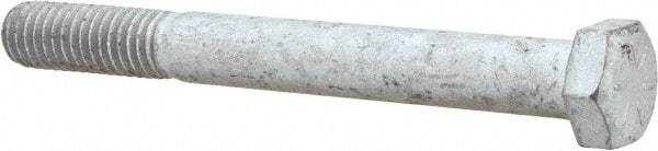 Armor Coat - 3/8-16 UNC, 3-1/4" Length Under Head Hex Head Cap Screw - Partially Threaded, Grade 8 Steel, 9/16" Hex - Industrial Tool & Supply