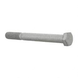 Armor Coat - 3/8-16 UNC, 3-1/2" Length Under Head Hex Head Cap Screw - Partially Threaded, Grade 8 Steel, 9/16" Hex - Industrial Tool & Supply