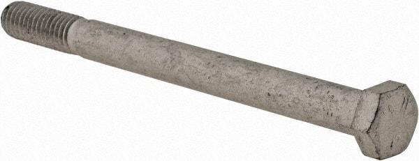 Armor Coat - 3/8-16 UNC, 4-1/2" Length Under Head Hex Head Cap Screw - Partially Threaded, Grade 8 Steel, 9/16" Hex - Industrial Tool & Supply