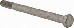 Armor Coat - 3/8-16 UNC, 4-1/2" Length Under Head Hex Head Cap Screw - Partially Threaded, Grade 8 Steel, 9/16" Hex - Industrial Tool & Supply