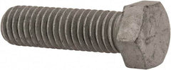 Armor Coat - 7/16-14 UNC, 1-1/2" Length Under Head Hex Head Cap Screw - Fully Threaded, Grade 8 Steel, 5/8" Hex - Industrial Tool & Supply