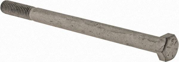 Armor Coat - 1/2-13 UNC, 7" Length Under Head Hex Head Cap Screw - Partially Threaded, Grade 8 Steel, 3/4" Hex - Industrial Tool & Supply