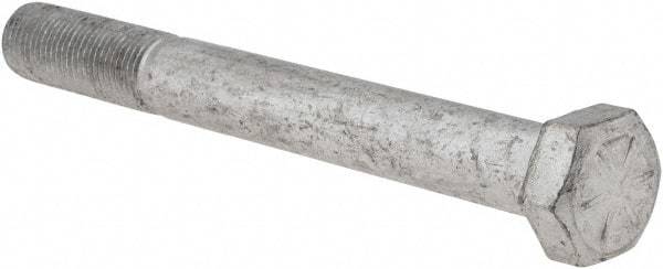 Armor Coat - 1/2-20 UNF, 4-1/2" Length Under Head Hex Head Cap Screw - Partially Threaded, Grade 8 Steel, 3/4" Hex - Industrial Tool & Supply