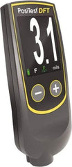 Made in USA - 0 to 40 mil Digital Coating Thickness Gage - For Use with Ferrous/Nonferrous Bases - Industrial Tool & Supply