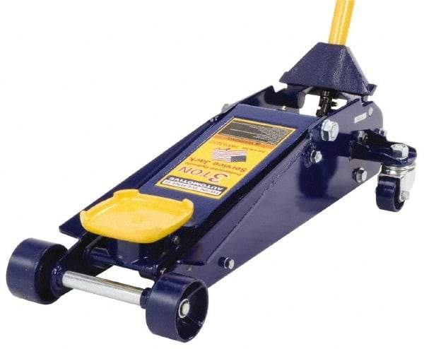 Omega Lift Equipment - 3 Ton Capacity Service Floor Jack - 4 to 23" High - Industrial Tool & Supply