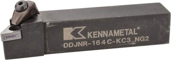 Kennametal - DDJN, Right Hand Cut, 3° Lead Angle, 1" Shank Height x 1" Shank Width, Negative Rake Indexable Turning Toolholder - 5" OAL, DN..43. Insert Compatibility, Series Kenclamp - Industrial Tool & Supply