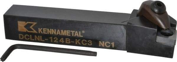 Kennametal - DCLN, Left Hand Cut, 5° Lead Angle, 3/4" Shank Height x 3/4" Shank Width, Negative Rake Indexable Turning Toolholder - 4-1/2" OAL, CN..43. Insert Compatibility, Series Kenclamp - Industrial Tool & Supply