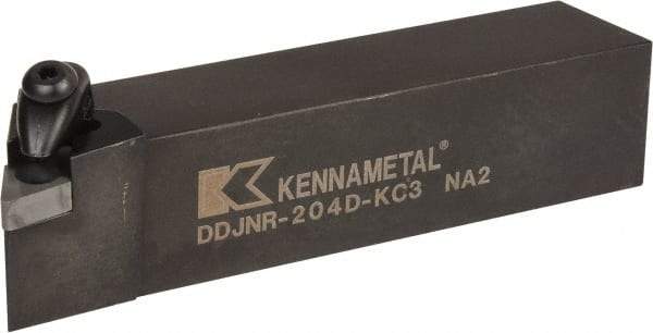 Kennametal - DDJN, Right Hand Cut, 3° Lead Angle, 1-1/4" Shank Height x 1-1/4" Shank Width, Negative Rake Indexable Turning Toolholder - 6" OAL, DN..43. Insert Compatibility, Series Kenclamp - Industrial Tool & Supply
