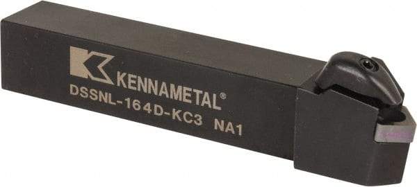 Kennametal - DSSN, Left Hand Cut, 45° Lead Angle, 1" Shank Height x 1" Shank Width, Negative Rake Indexable Turning Toolholder - 6" OAL, SN..43. Insert Compatibility, Series Kenclamp - Industrial Tool & Supply