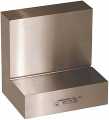 Suburban Tool - 4" Wide x 4" Deep x 3" High Steel Precision-Ground Angle Plate - Standard Plate, Flat Surface, Open End, 1-1/8" Thick, Single Plate - Industrial Tool & Supply