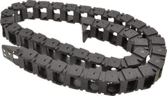 Hubbell Workplace - 3 Ft. Long, Nylon, Fixed Open Cable and Hose Carrier - 1 Inch Inside Width x 3/4 Inch Inside Height, 1.44 Inch Outside Width x 1 Inch Outside Height, 1.91 Inch Bend Radius - Industrial Tool & Supply