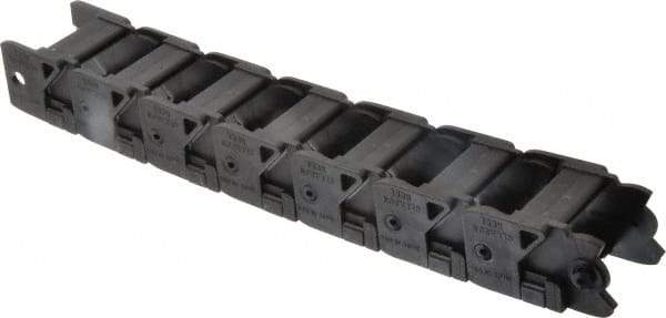 Hubbell Workplace - 1 Ft. Long, Nylon, Flip Top Cable and Hose Carrier - 1-1/2 Inch Inside Width x 1 Inch Inside Height, 2.12 Inch Outside Width x 1.62 Inch Outside Height, 3.44 Inch Bend Radius - Industrial Tool & Supply