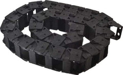 Hubbell Workplace - 3 Ft. Long, Nylon, Flip Top Cable and Hose Carrier - 1-1/2 Inch Inside Width x 1 Inch Inside Height, 2.12 Inch Outside Width x 1.62 Inch Outside Height, 1.91 Inch Bend Radius - Industrial Tool & Supply