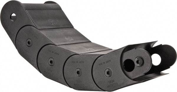 Hubbell Workplace - 1 Ft. Long, Nylon, Enclosed Cable and Hose Carrier - 4-1/2 Inch Inside Width x 2 Inch Inside Height, 5.55 Inch Outside Width x 2-3/4 Inch Outside Height, 8.38 Inch Bend Radius - Industrial Tool & Supply