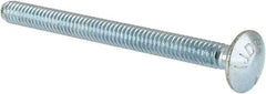Value Collection - 1/4-20 UNC 3" Length Under Head, Standard Square Neck, Carriage Bolt - Grade 5 Steel, Zinc-Plated Finish - Industrial Tool & Supply
