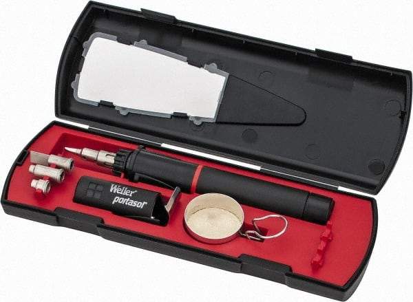 Weller - Self Igniting Butane Soldering Iron & Heat Tool - 90 min Operating Time, 0.5 oz Fuel Capacity - Exact Industrial Supply