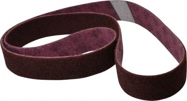 3M - 2" Wide x 72" OAL, Aluminum Oxide Abrasive Belt - Aluminum Oxide, Medium, Nonwoven, Series SC-BL - Industrial Tool & Supply