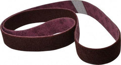 3M - 2" Wide x 72" OAL, Aluminum Oxide Abrasive Belt - Aluminum Oxide, Medium, Nonwoven, Series SC-BL - Industrial Tool & Supply