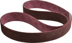3M - 2" Wide x 60" OAL, Aluminum Oxide Abrasive Belt - Aluminum Oxide, Medium, Nonwoven, Series SC-BL - Industrial Tool & Supply