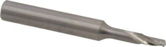 Onsrud - 1/8" Cutting Diam x 1/4" Length of Cut, 1 Flute, Upcut Spiral Router Bit - Uncoated, Right Hand Cut, Solid Carbide, 2" OAL x 1/4" Shank Diam, Single Edge, 21° Helix Angle - Industrial Tool & Supply